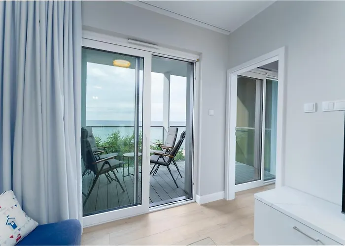 Apartamento Kapitanski Z Widokiem Na Morze 4 Pietro - By Perlowa Przystan Rent Sianożęty