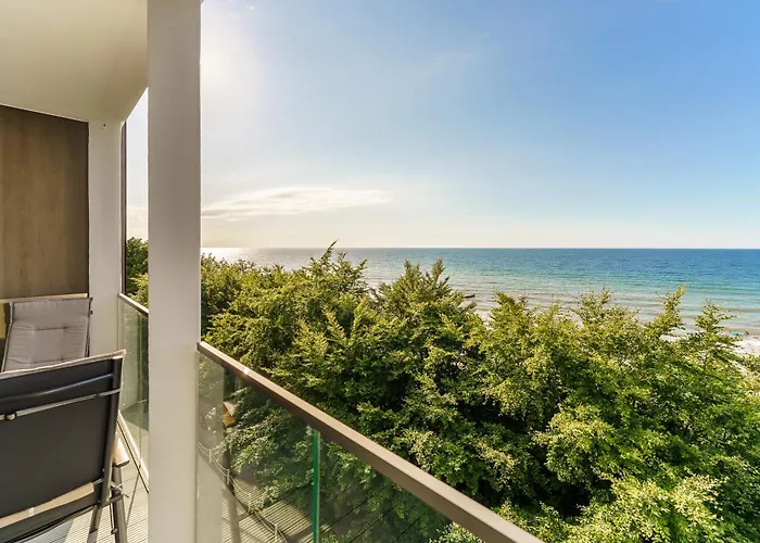 Kapitanski Z Widokiem Na Morze 4 Pietro - By Perlowa Przystan Rent Apartamento Sianożęty